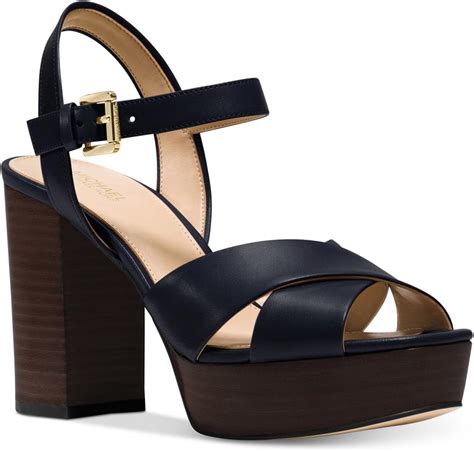 michael michael kors divia leather platform sandal|Michael Kors sandals size 12.